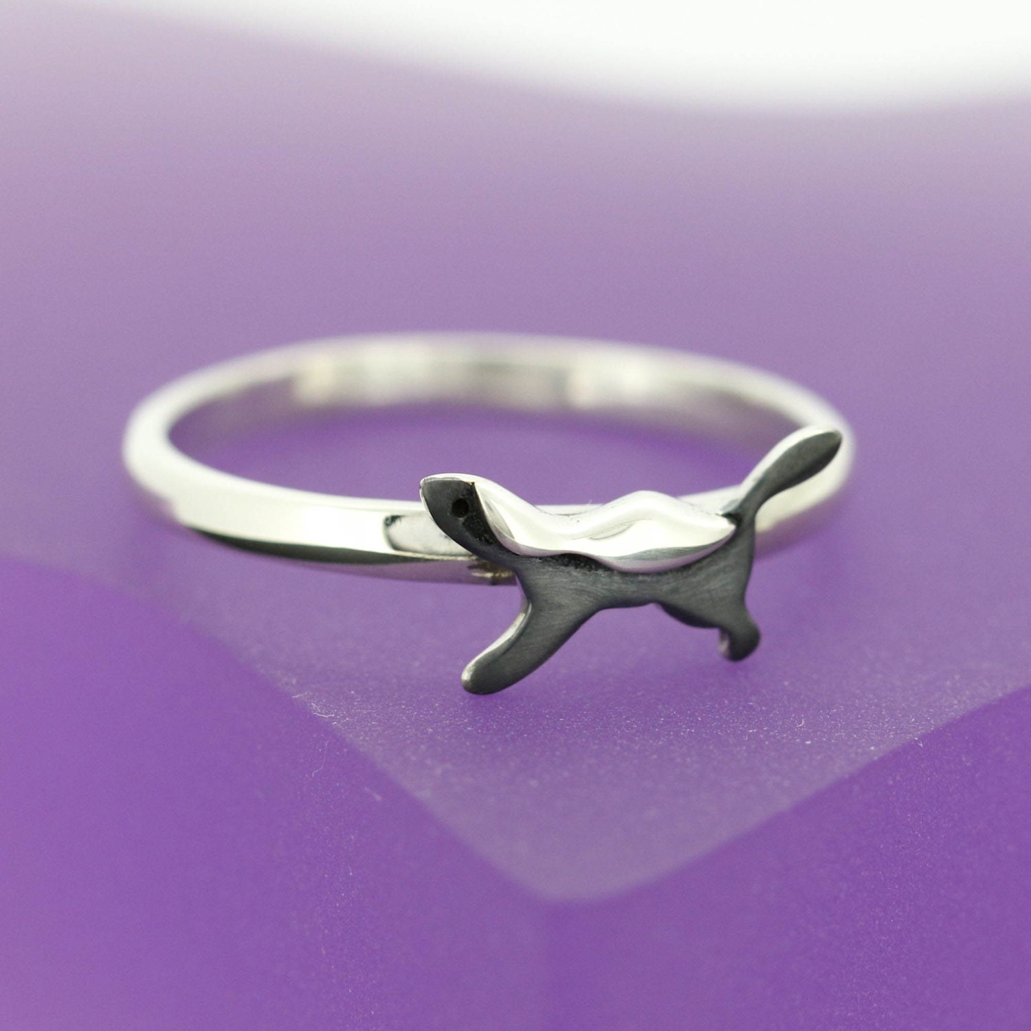 Sterling Silver Honey Badger Ring Stacking by JewelleryFurKeeps