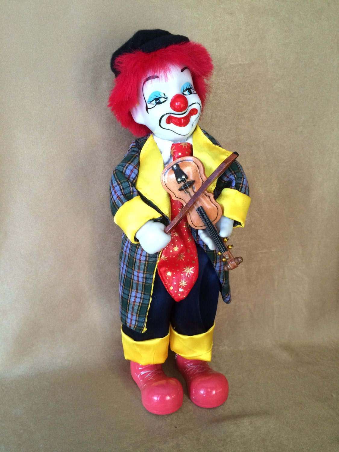 Musical Clown Wind Up Clown Violin Playing Clown Plays