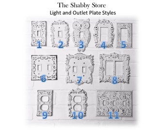 Light Switch Plate-24 Colors/Shabby Chic/GFI/Outlet Cover/ Toggle/Rocker Plate/Plug/Outlet/Nursery/Wall Decor/Switchplate/Nursery/Wall Decor