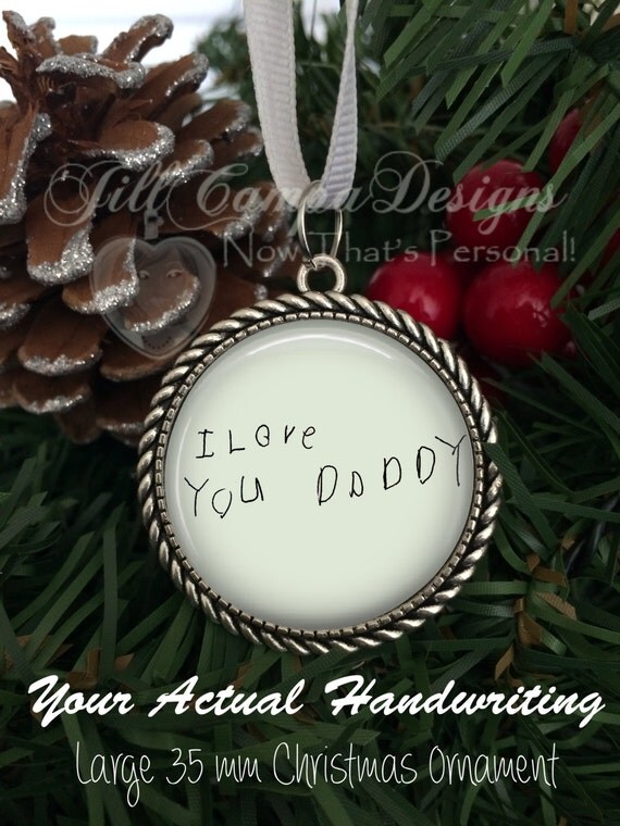 Handwriting Christmas Ornament Custom Handwriting Ornament