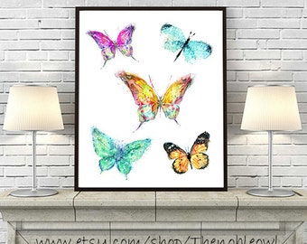 Butterfly artwork | Etsy