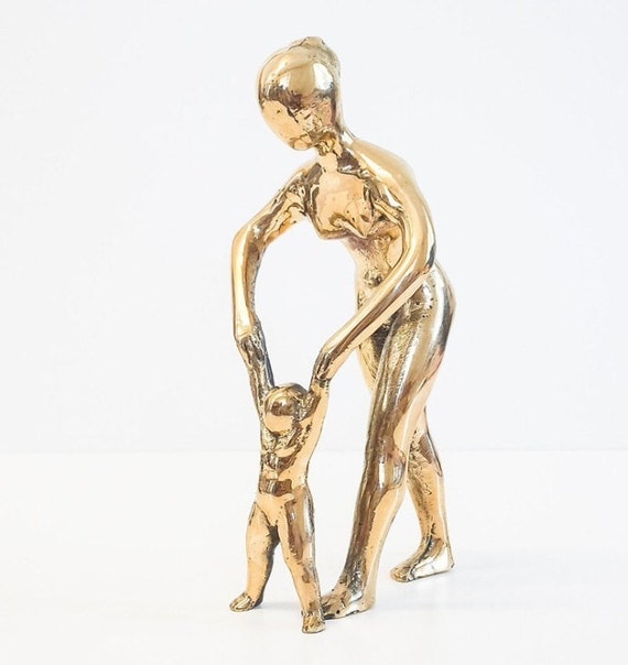 GIFT FOR HER. Cast bronze sculpture. Handmade and