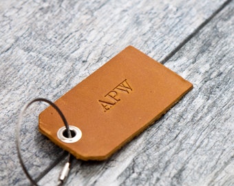 Personalized Custom Leather Luggage Tags