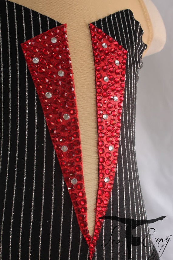 Items similar to Jazz Figure Skating Dress with Fringe Skirt Custom