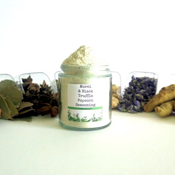 Morel & Black Truffle Gourmet Popcorn by ALLSPICEEMPORIUM on Etsy