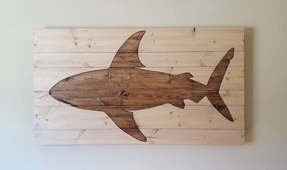 Shark Wall Art pallet shark pallet animal wall art 2 piece fish cutout Shark Wall Art pallet shark pallet animal wall art 2 piece fish cutout