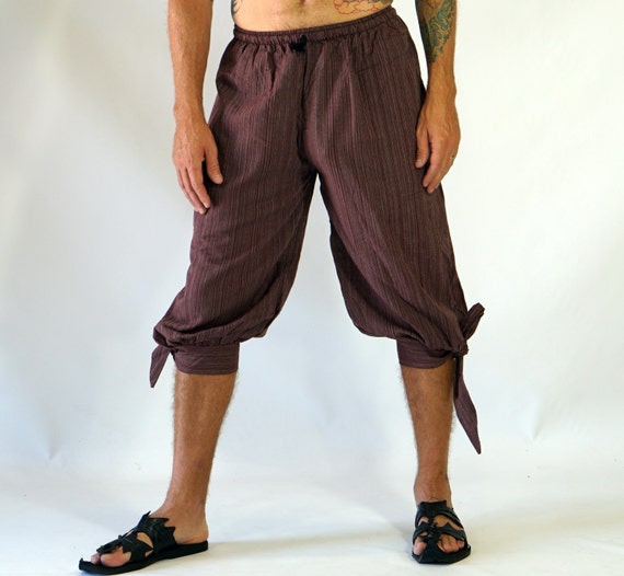 BUCCANEER PANTS Striped BROWN Steampunk Pirate by zootzugarb