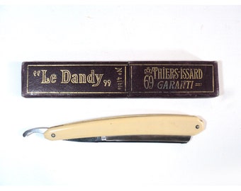 French Cut Throat Razor, Le Dandy 41 bis, 69 Thiers Issard, Le Grelot Case