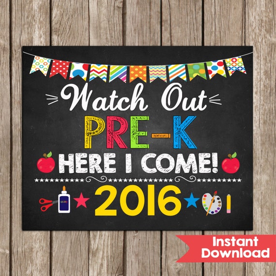 for printable kindergarten free graduation Pre Preschool Here by Watch K I Sign TheLovelyDesigns Come Out