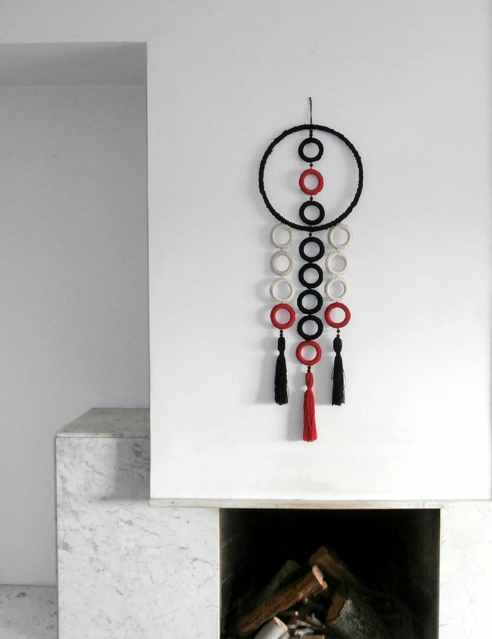 Wall tapestry contemporary modern dream catcher style