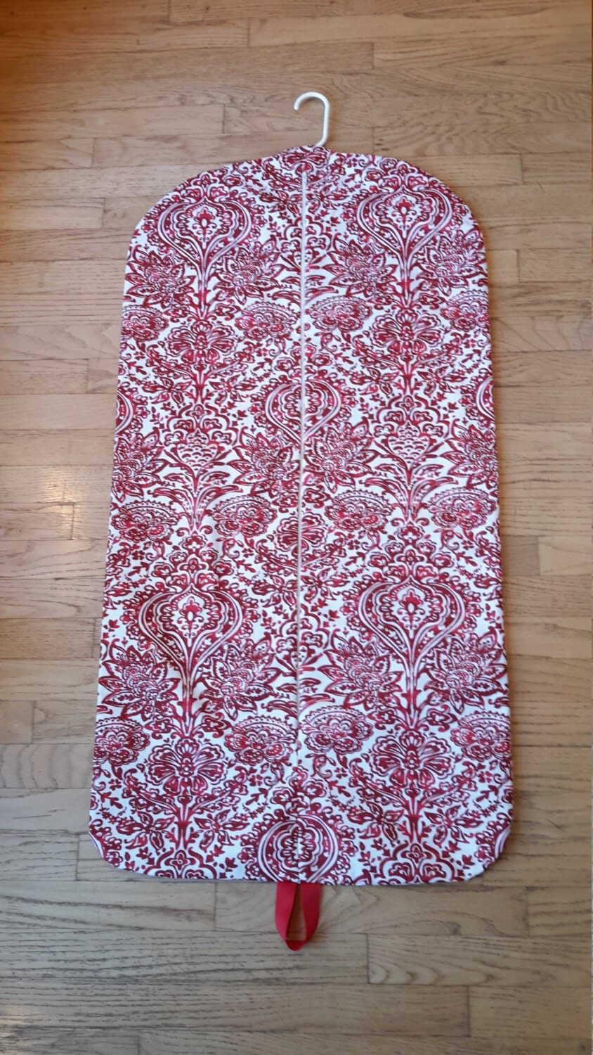 Women's Red Hanging Garment Bag by CarryItWell on Etsy