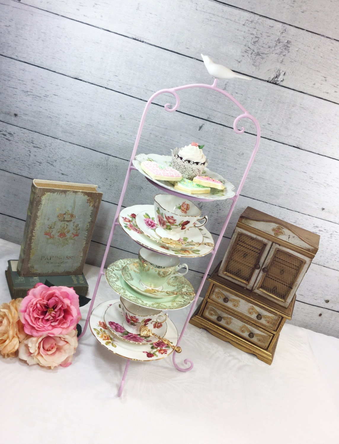 Tea Cup Display Stand SALE Bird Pink Large 100 Tier Metal Tea Cup Display Stand 19 Tea Cup Display Stand SALE Bird Pink Large 100 Tier Metal Tea Cup Display Stand 19