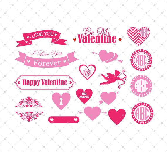 Download Valentine Day SVG, Hearts SVG Cut Files, Cupid SVG, Heart ...