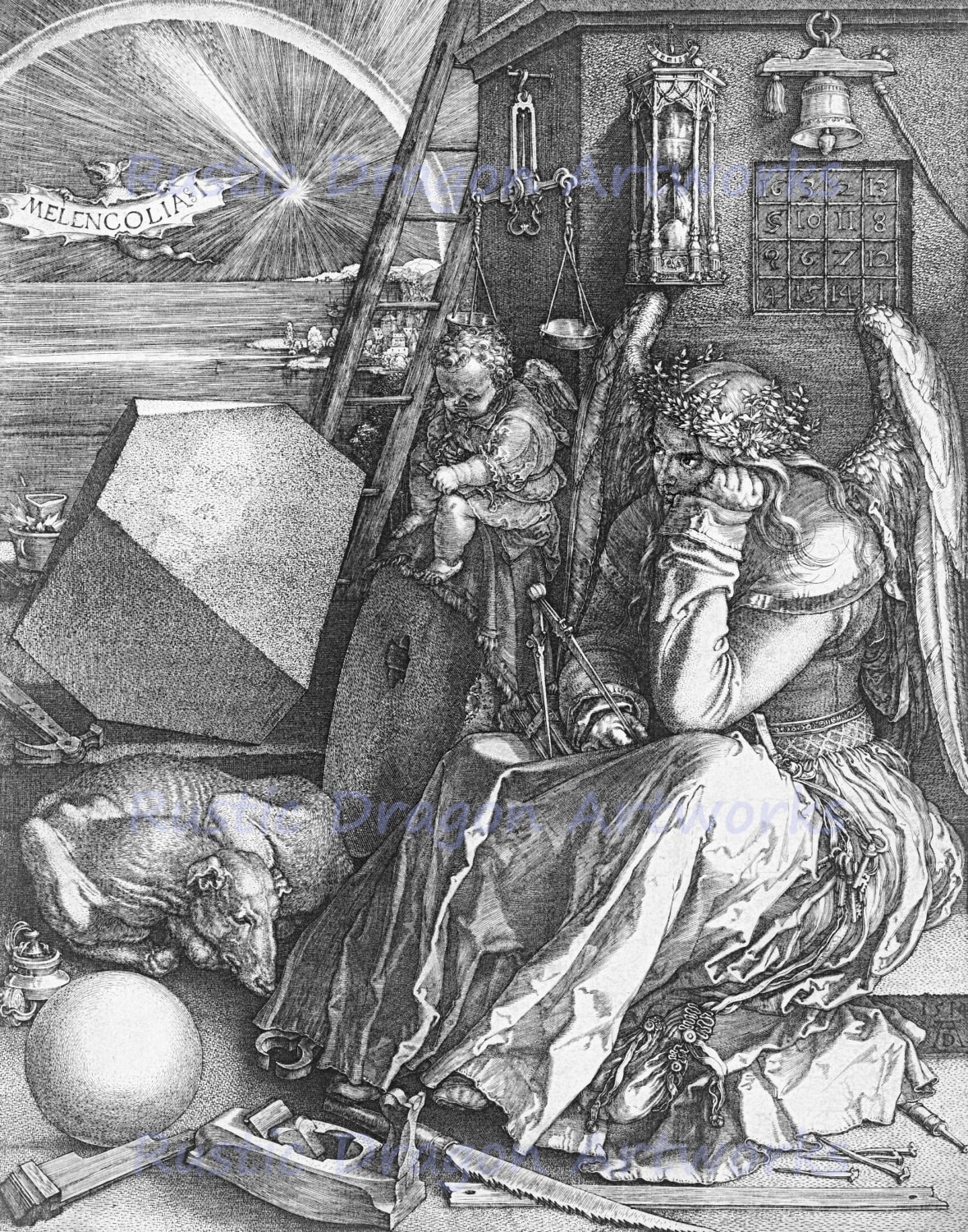 Albrecht Durer Melancholia 1514 Reproduction