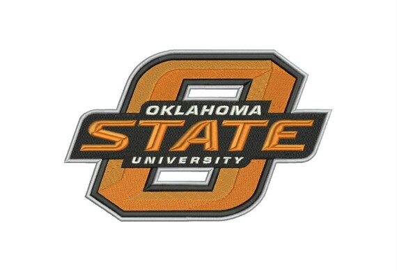 Oklahoma State Cowboys Logo Machine Embroidery by moreusemb