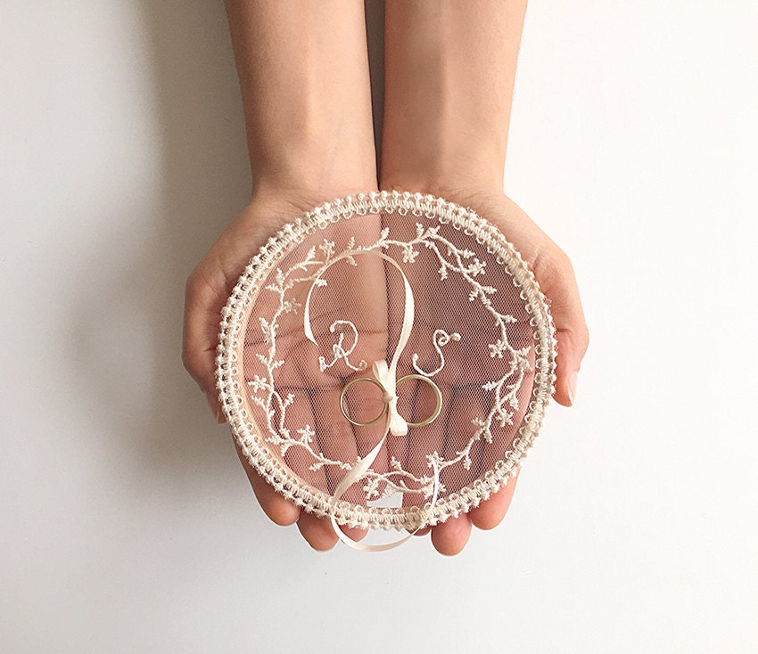 EXPRESS SHIPPING Ring Pillow Alternative Wedding Ring Hoop