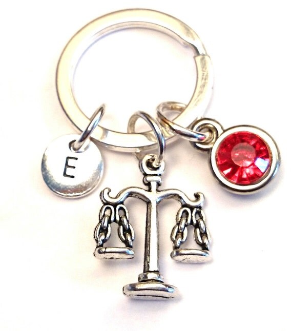 Scales of Justice Keychain Custom Keychain by