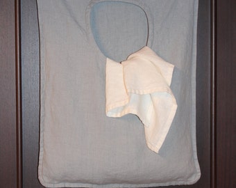 Laundry bag / Linen laundry bag / Hanging laundry bag / Natural flax bag / Wall laundry bag