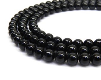 Black Onyx, 8mm Beads, Black Onyx Beads, 8mm Gemstone Beads, 6mm Beads, Black Beads, 8mm Black Beads, 8mm Round Beads, 6mm Gemstones Beads