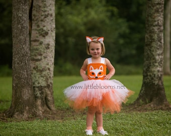 Fox Costume, Fox Halloween Costume, Fox Dress, Girls Fox Costume, Fox Ears, Fox Tail, Fox Tutu Dress, Fox Tutu, Fox Birthday Costume