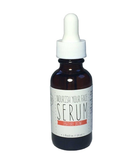 Face Serum Mature Skin Argan Oil Rosehip Seed Oil Organic