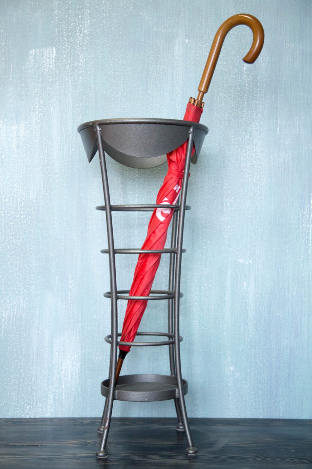 Wrought iron umbrella holder Hand by LovelyHomeTales