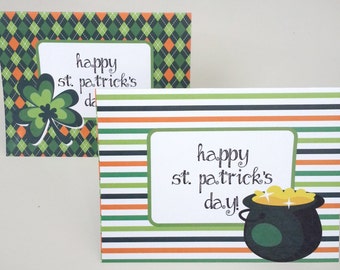 St. Patrick's Day Note Cards Digital Download