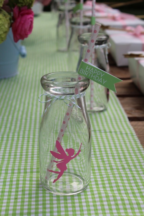 12 Pink Fairy Decals- Fairy Party Il_570xn