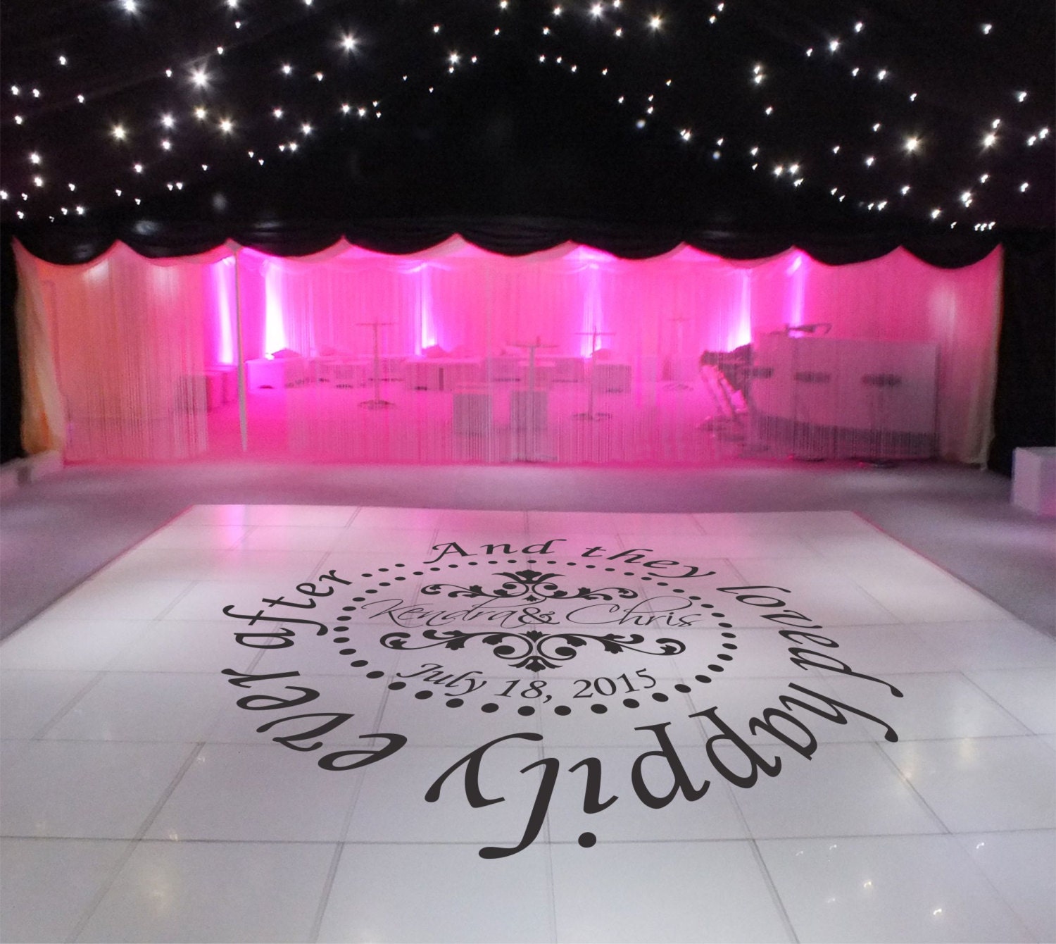 Wedding Dance Floor Decal Wedding Decor Dance Floor Decal