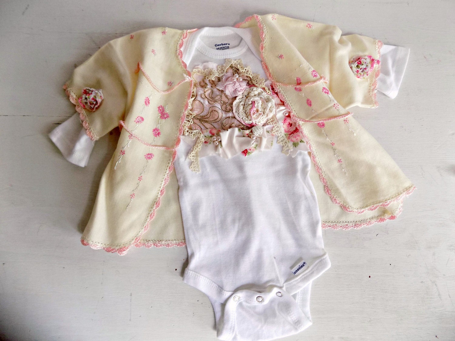 shabby chic baby girl clothes