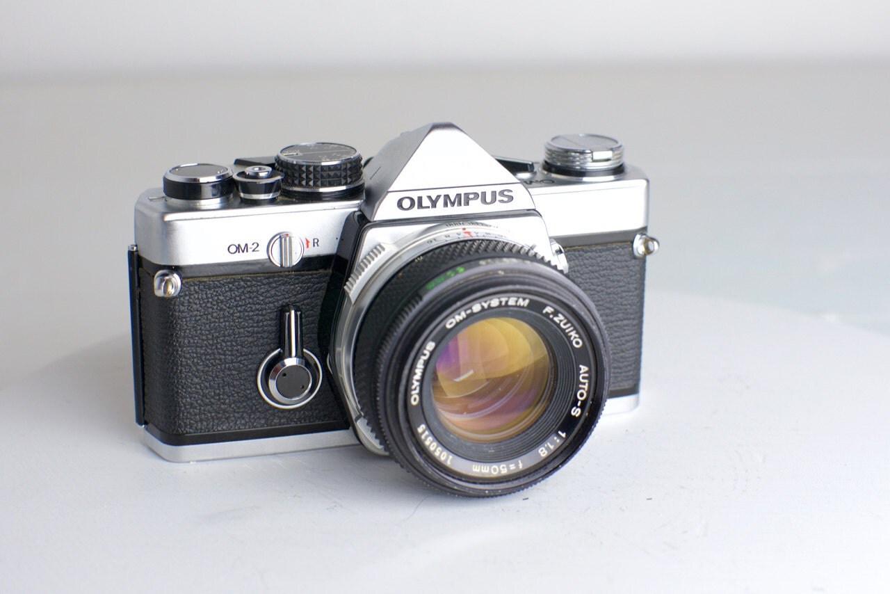 Olympus OM2 35mm Film SLR Camera with Olympus Zuiko 50mm F