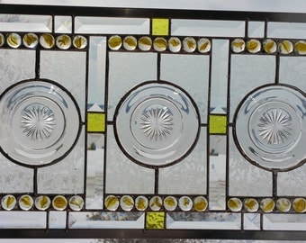 Stained Glass Panel With Small Plates