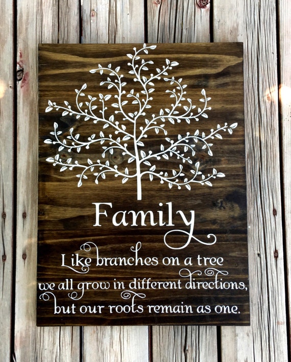 Family like branches on a tree by Marshallsigns on Etsy