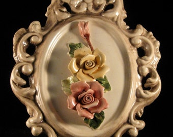 Capodimonte Italian Handmade and Handpainted Plaque