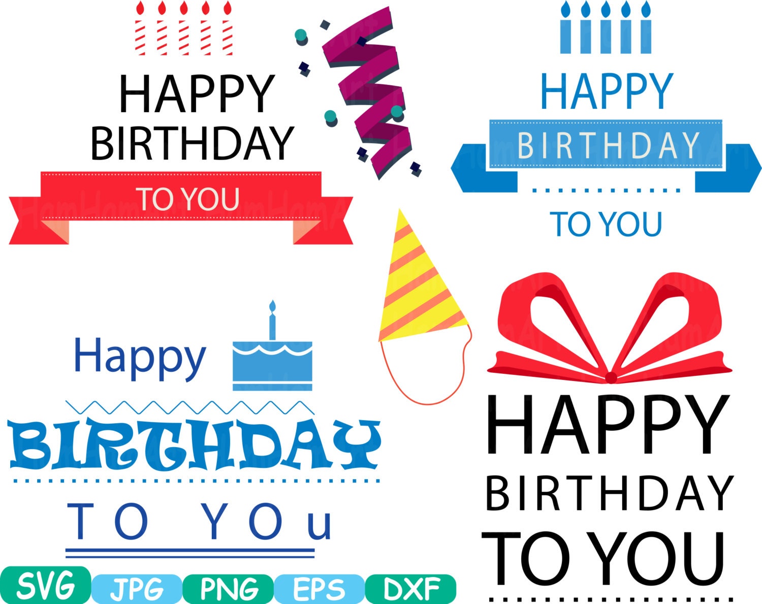 Download Happy Birthday & Candles Numbers SVG Cutting files monogram