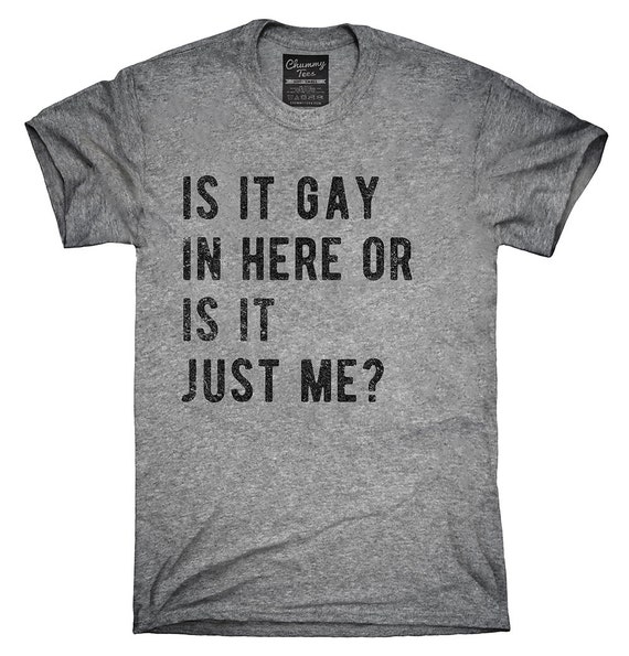 Is It Gay In Here Or Is It Just Me T-Shirt Hoodie by ChummyTees