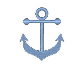 Anchor Machine Embroidery Design, Fill Stitch, Ship's Anchor, Boating, Nautical Machine Embroidery Design, Instant Download, No: JG00033-4