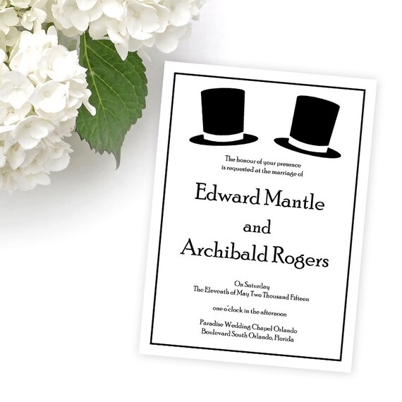 Same Sex Wedding Invitations 50