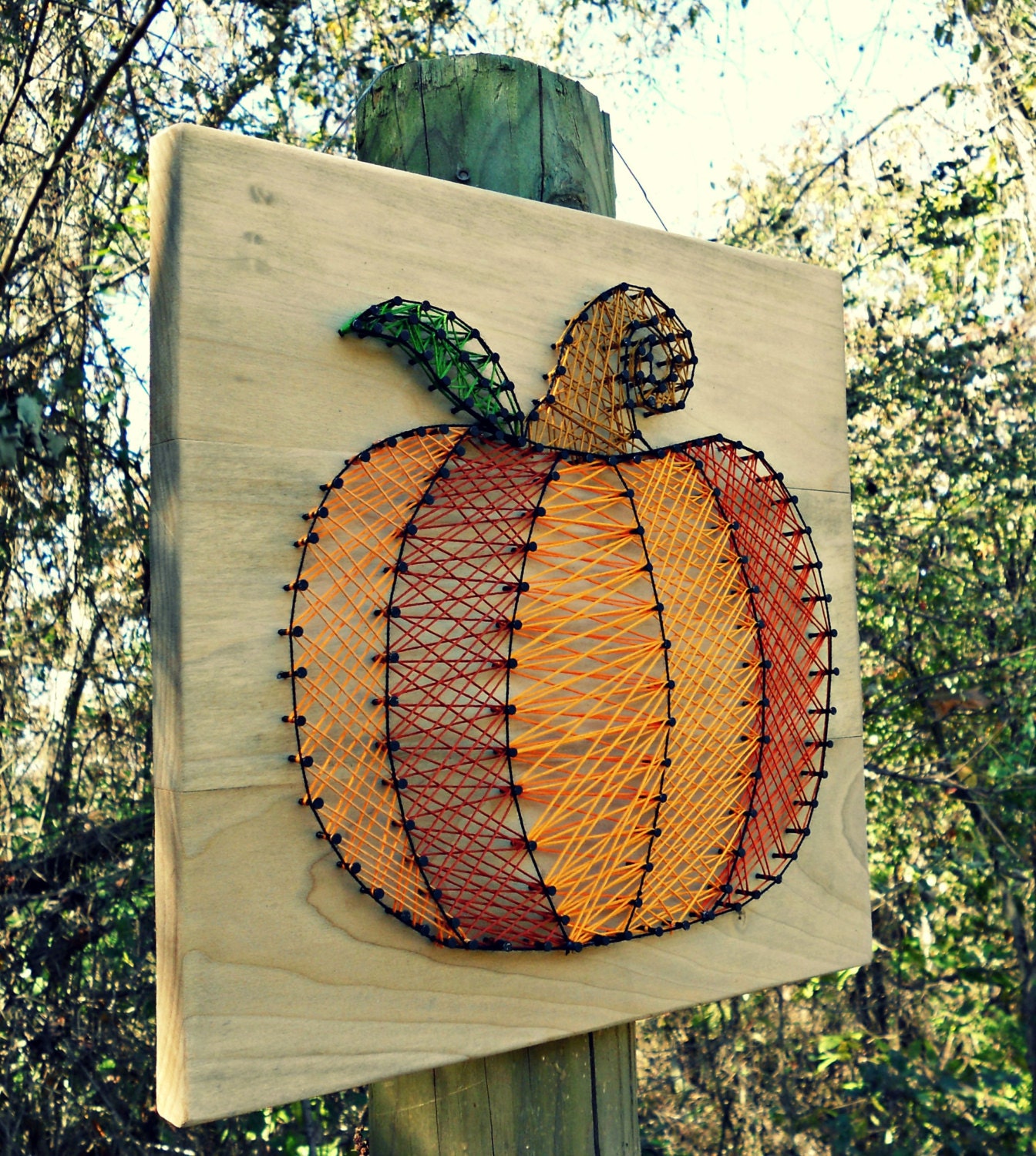 Pumpkin String Art Nail And String Art Fall Decor Pumpkin