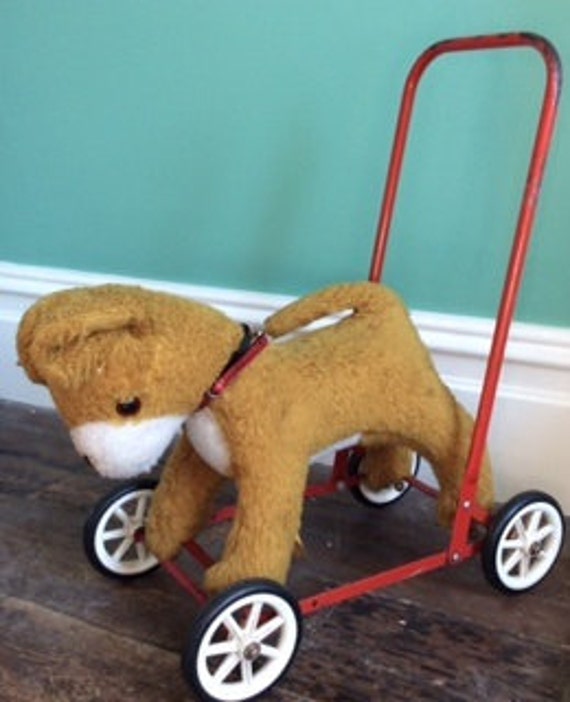 Vintage Dog on wheels By Deans childsplay toys ltd 60s / 70s