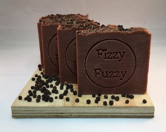 Black Pepper & Cedarwood Handmade Soap with Shea Butter.
