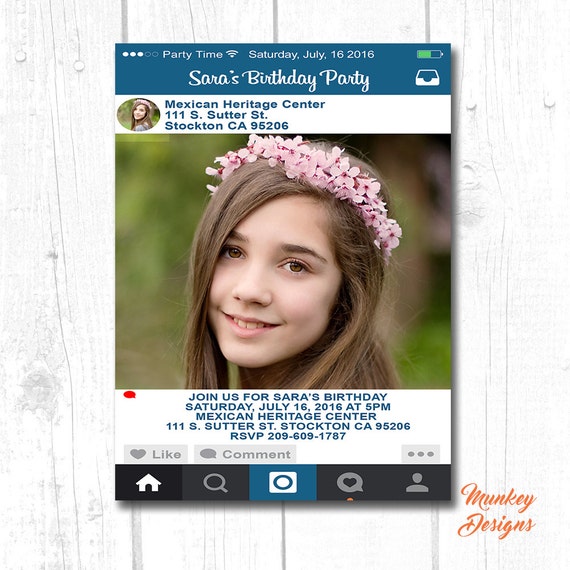 Instagram Party Invitations 5