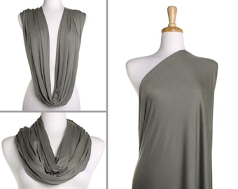 Infinity Scarf / Plain Khaki Nursing Cover / Gift for Her / Womens Scarves / Ladies Eternity Wrap / Breastfeeding Scarf / Mothers Day