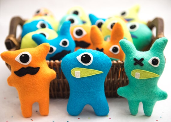 Little monster birthday party favors. Set by Lisaslittlemonsters