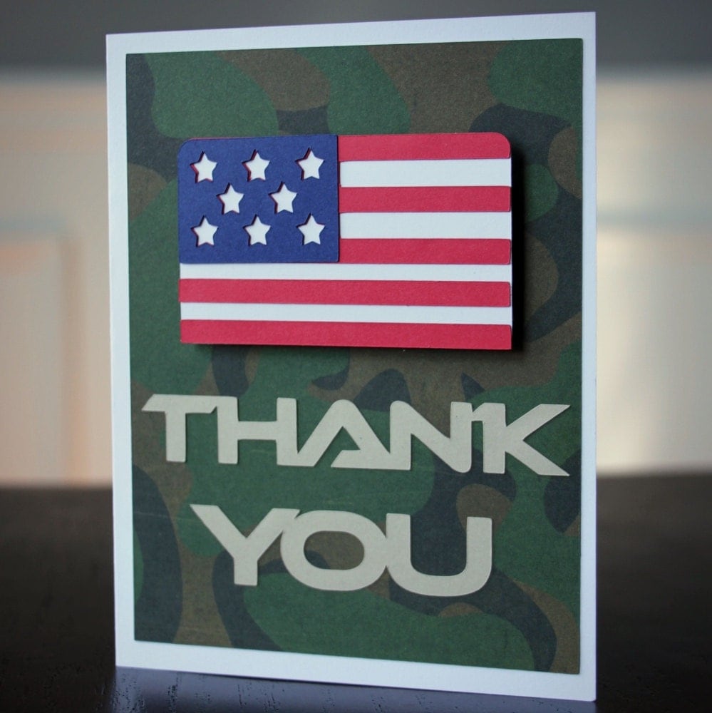 army-party-military-thank-you-card-set