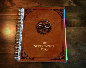 Neverending Story Laminated Planner Cover for your Erin Condren Life Planner, Plum Paper Planner, or Happy Planner