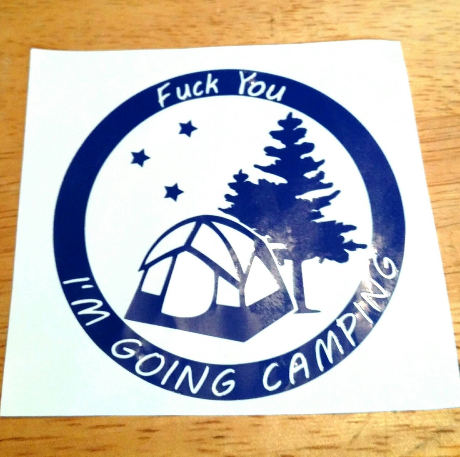 Camping Decal I'm going camping tent decal vinyl tent