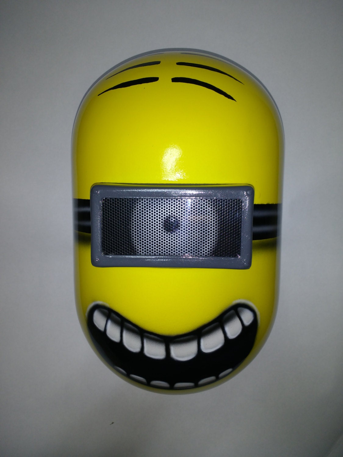 Airbrushed MINION WELDING Helmet