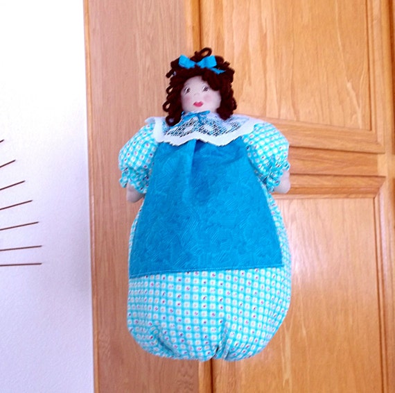 Plastic Bag Holder Doll Grocery Bag Storage Doll Kitchen