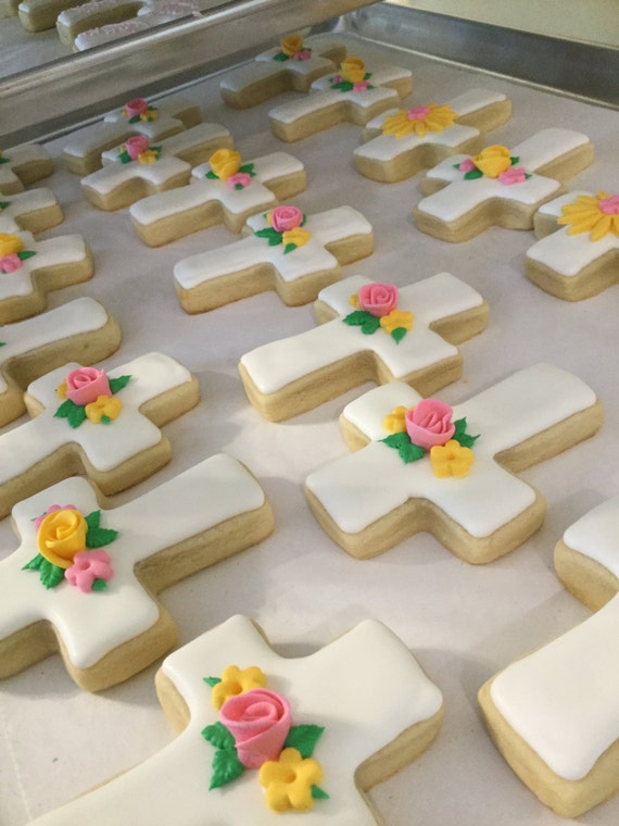 Spring Religious Cross Decorated Sugar Cookie by Just Baked Sweets ...